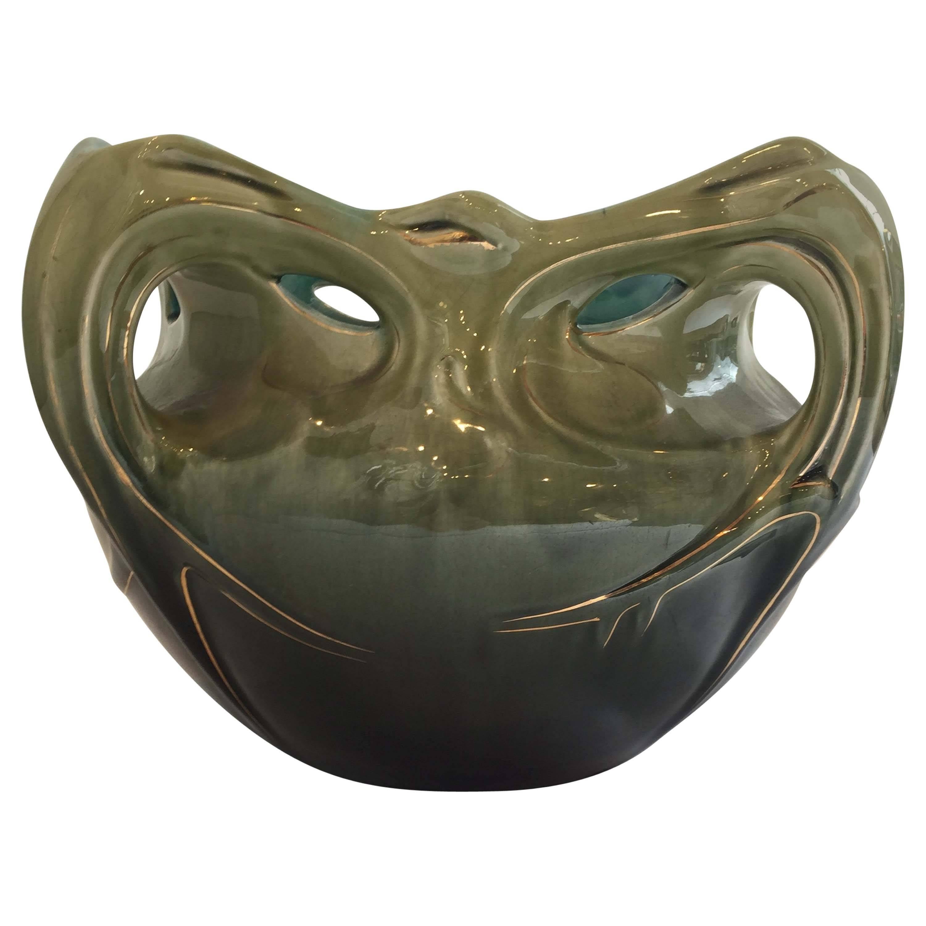 Hector Guimard 1900s Ceramic Jardinière