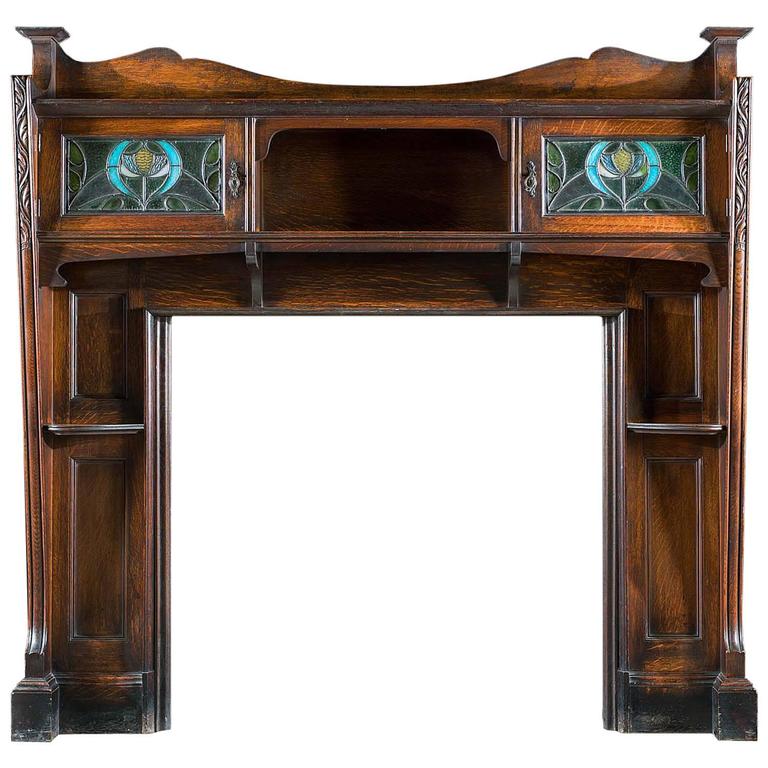Arts and Crafts Fire Surround For Sale at 1stdibs