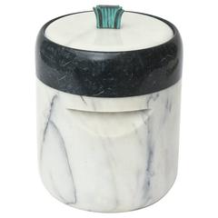 Mid-Century Georges Briard Marble and Bronze Ice Bucket/ Barware /SALE 12