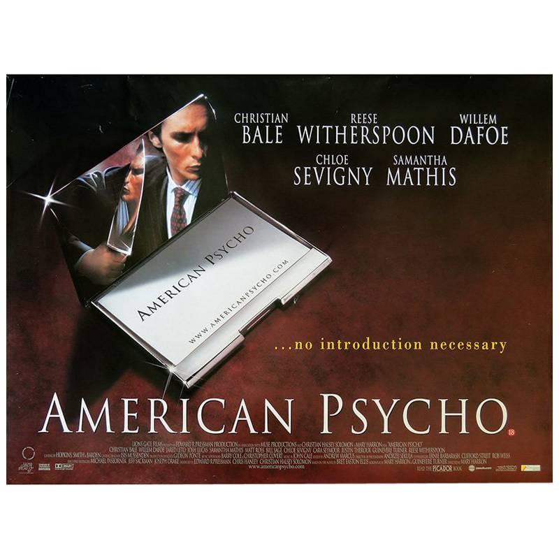 "American Psycho", Film Poster, 2000 For Sale