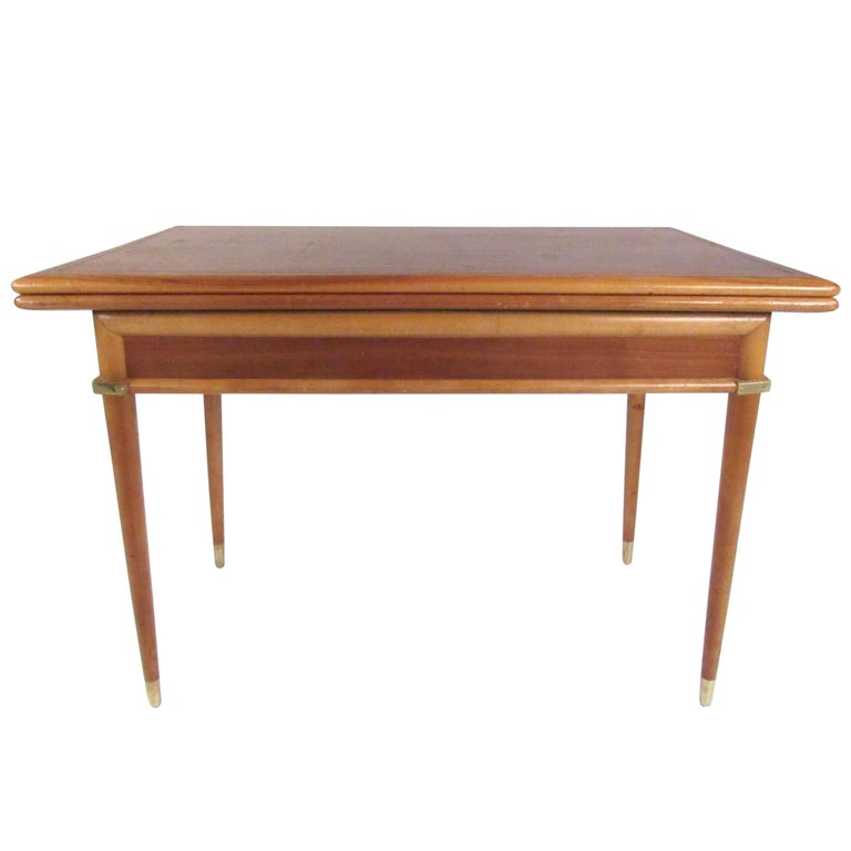 Mid Century Modern Expandable Console, Expandable Console Dining Table Modern