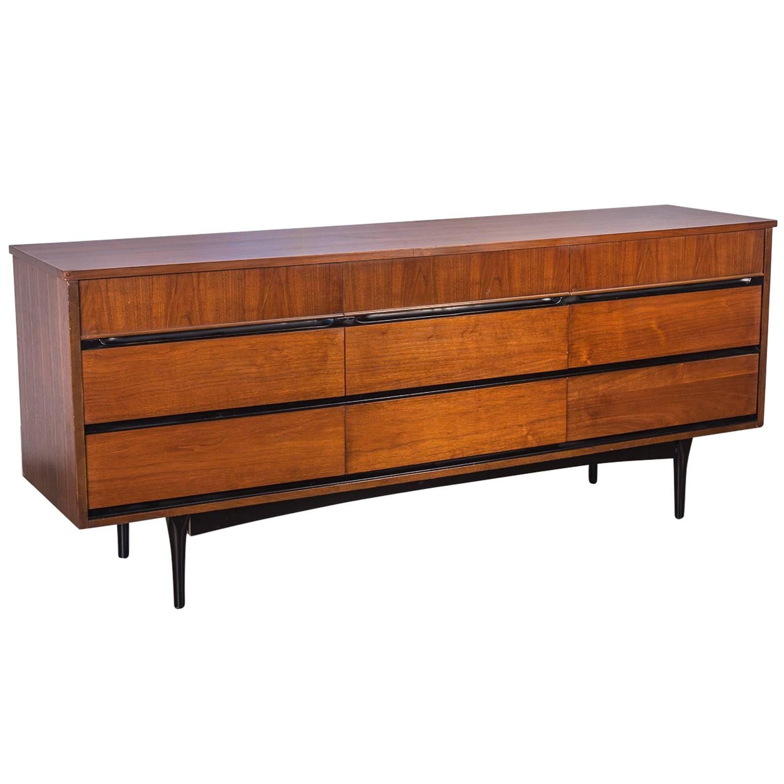 Mid-Century Modern Triple Dresser