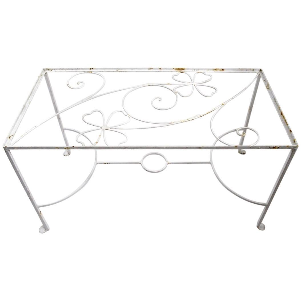Wrought Iron Table attributed to Weinberg For Sale