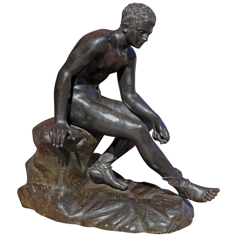 Large Bronze Sculpture of Hermes at 1stDibs
