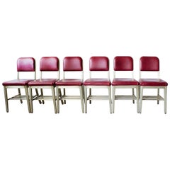 Set of Six GoodForm Aluminium Side Chairs, Refinished
