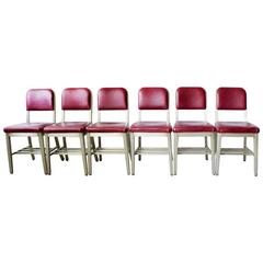 Set of Six GoodForm Aluminium Side Chairs, Refinished 8