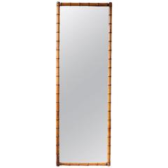 Late 19th Century Bamboo Mirror