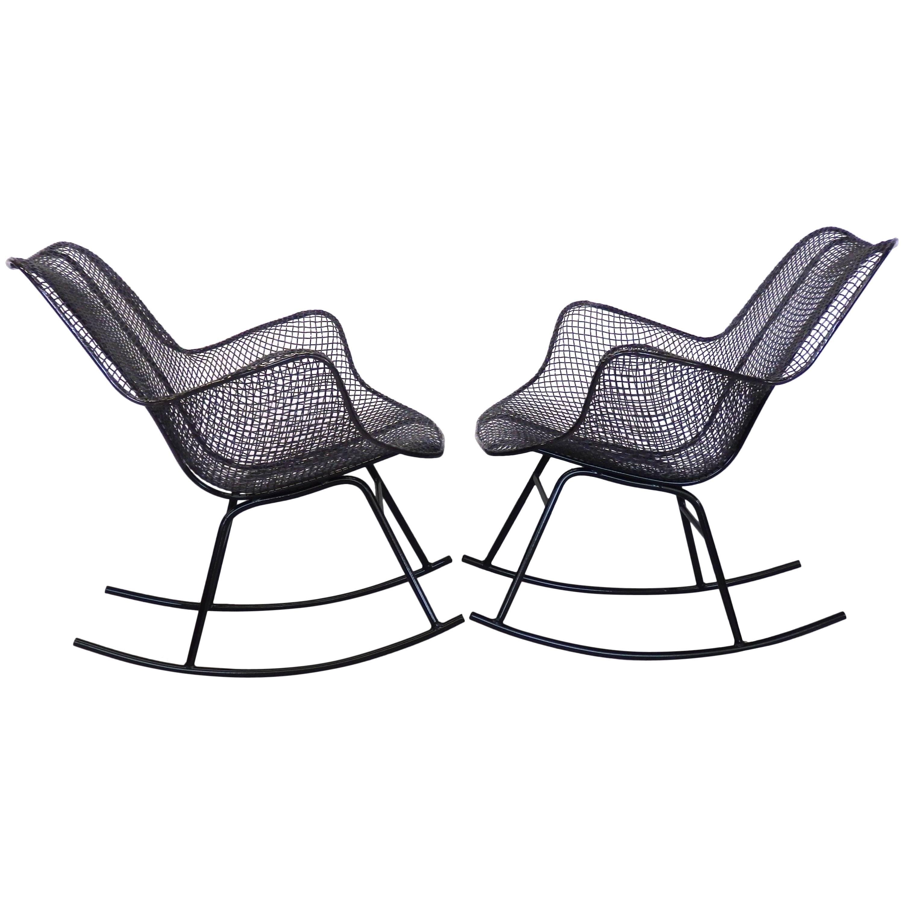 Pair of Freshly Restored Russell Lee Woodard Rocking Chairs at 1stDibs