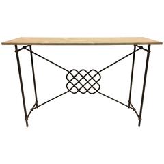 Modern Neoclassical Iron Console or Sofa Table by Giovanni Banci 1
