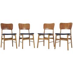 Set of Four Danish Teak Dining Chairs, 1960s