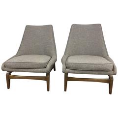 Folke Ohlsson Style Side Chair, Pair