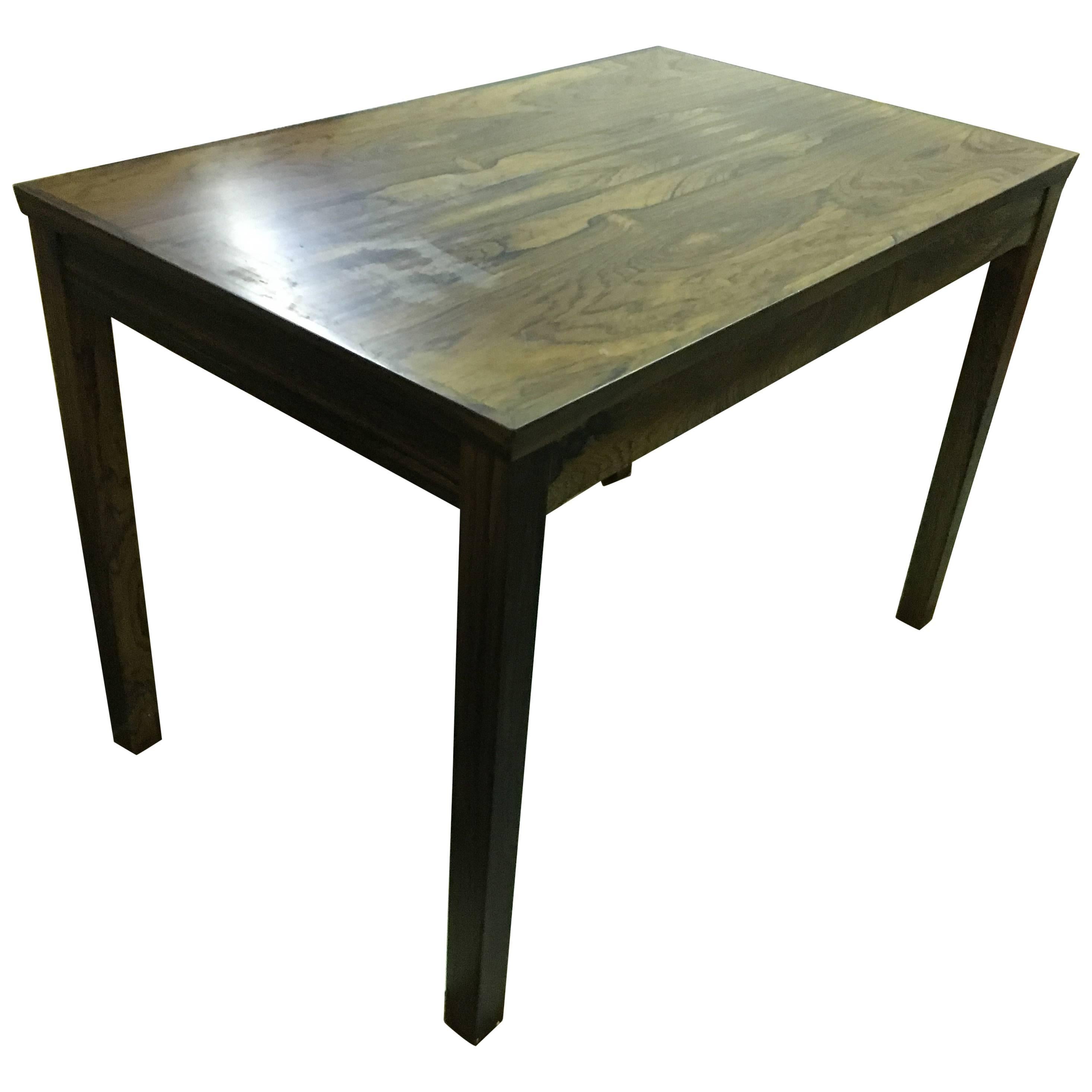 Mid-Century Rose Wood Side Table or Small Coffee Table For Sale