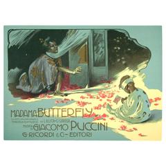 Miniature Italian Art Nouveau Period Opera Poster by Hohenstein 8