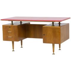 Stylish Mid-Century Modern Floating Top Desk by a.a.Patijn for Poly-Z 1960s