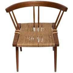George Nakashima Dining Chair with Woven Grass Seat