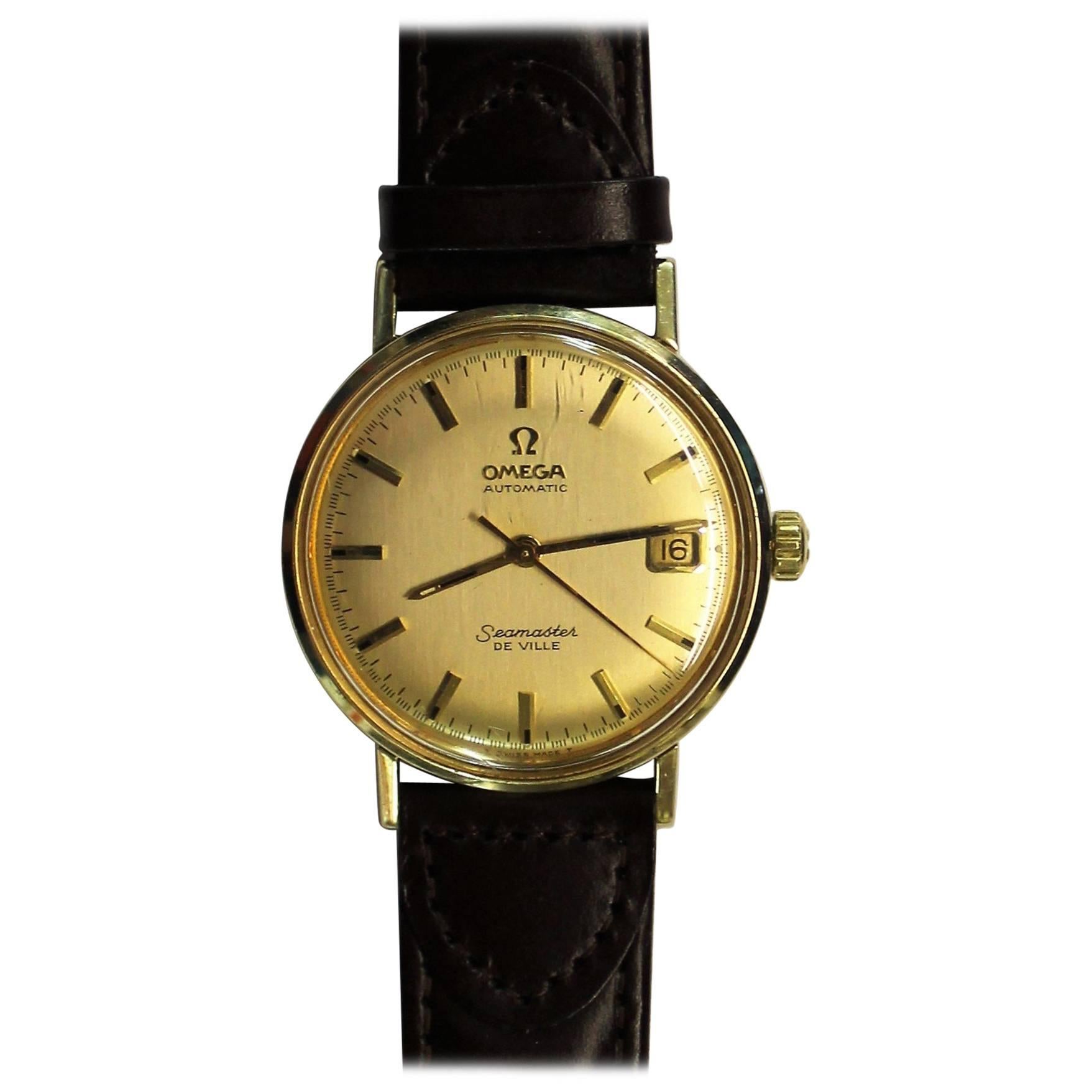 14-Karat Gold Omega Seamaster De Ville Wrist Watch