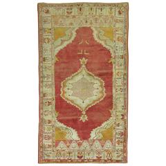 Vintage Turkish Oushak Runner 9