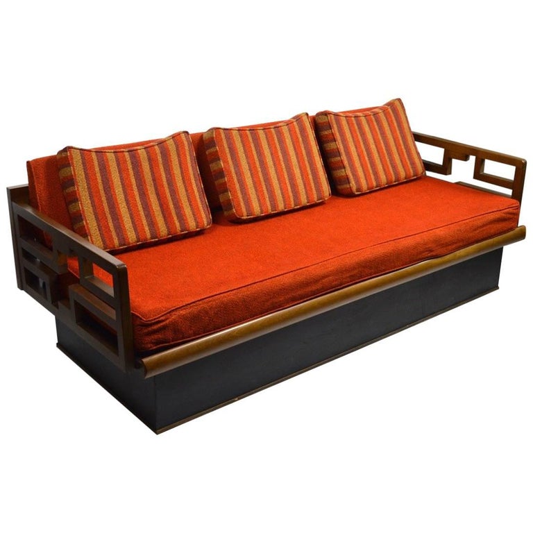 MidCentury Sofa on Plinth Base at 1stDibs