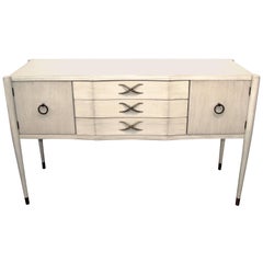 Paul Frankl for Brown Saltman Credenza in a White Wash Finish