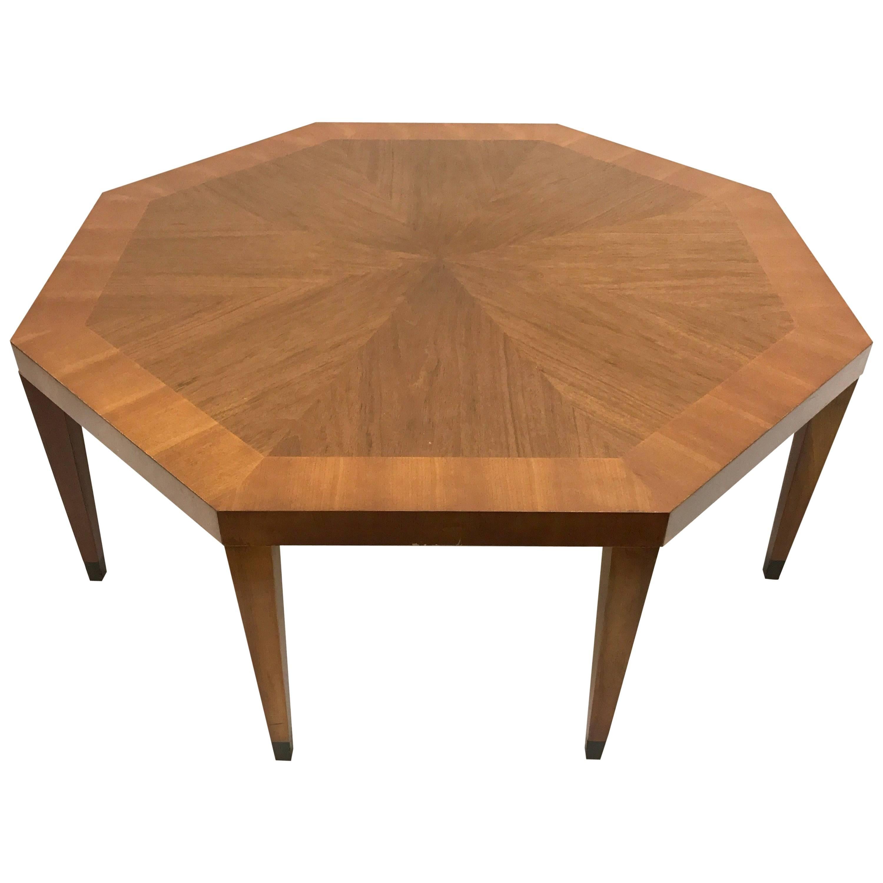 Baker Octagonal Coffee Table For Sale