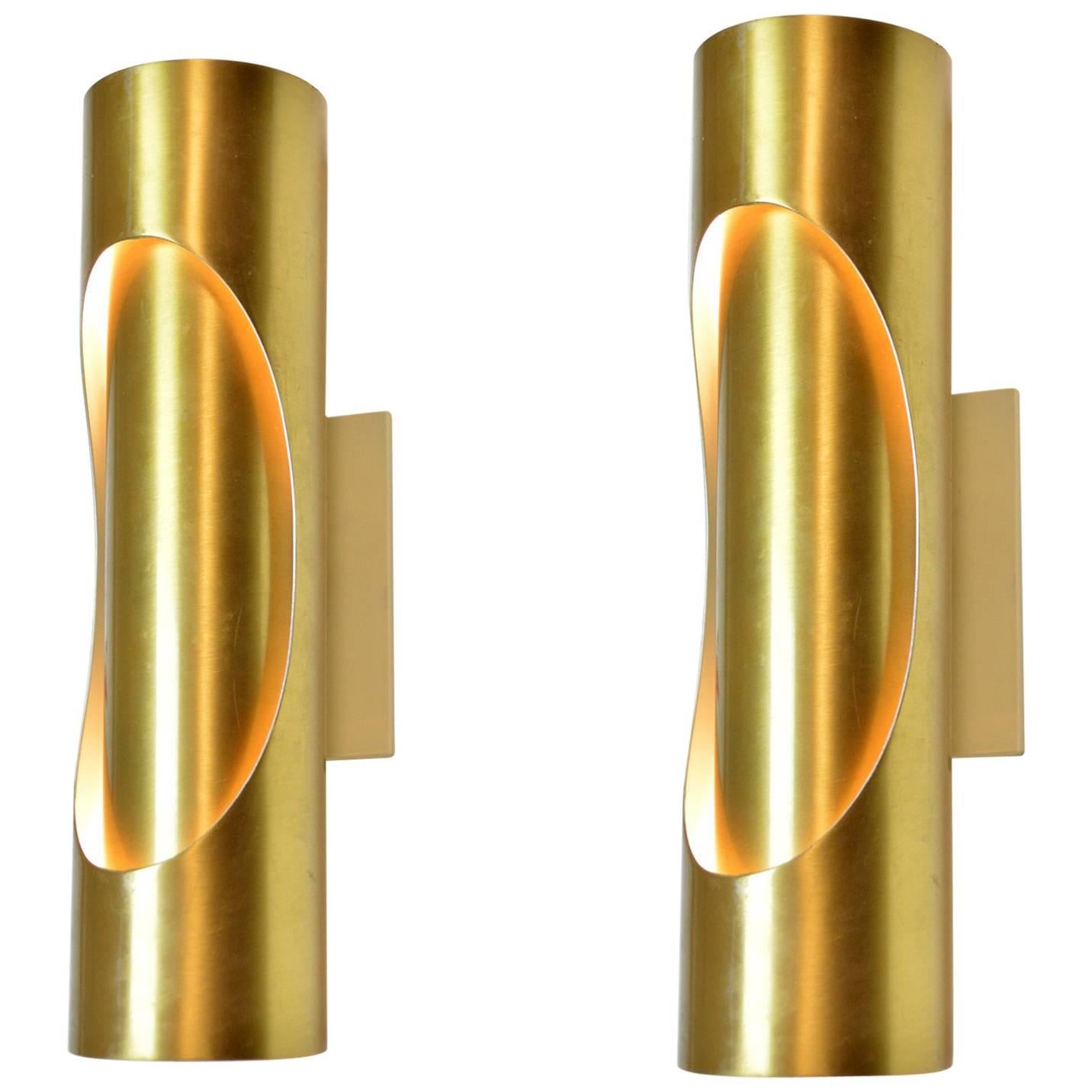 Pair of Spanish Mid-Century Modern Sconces For Sale