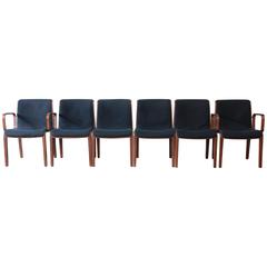 Set of Six Bill Stephens for Knoll Dining Chairs