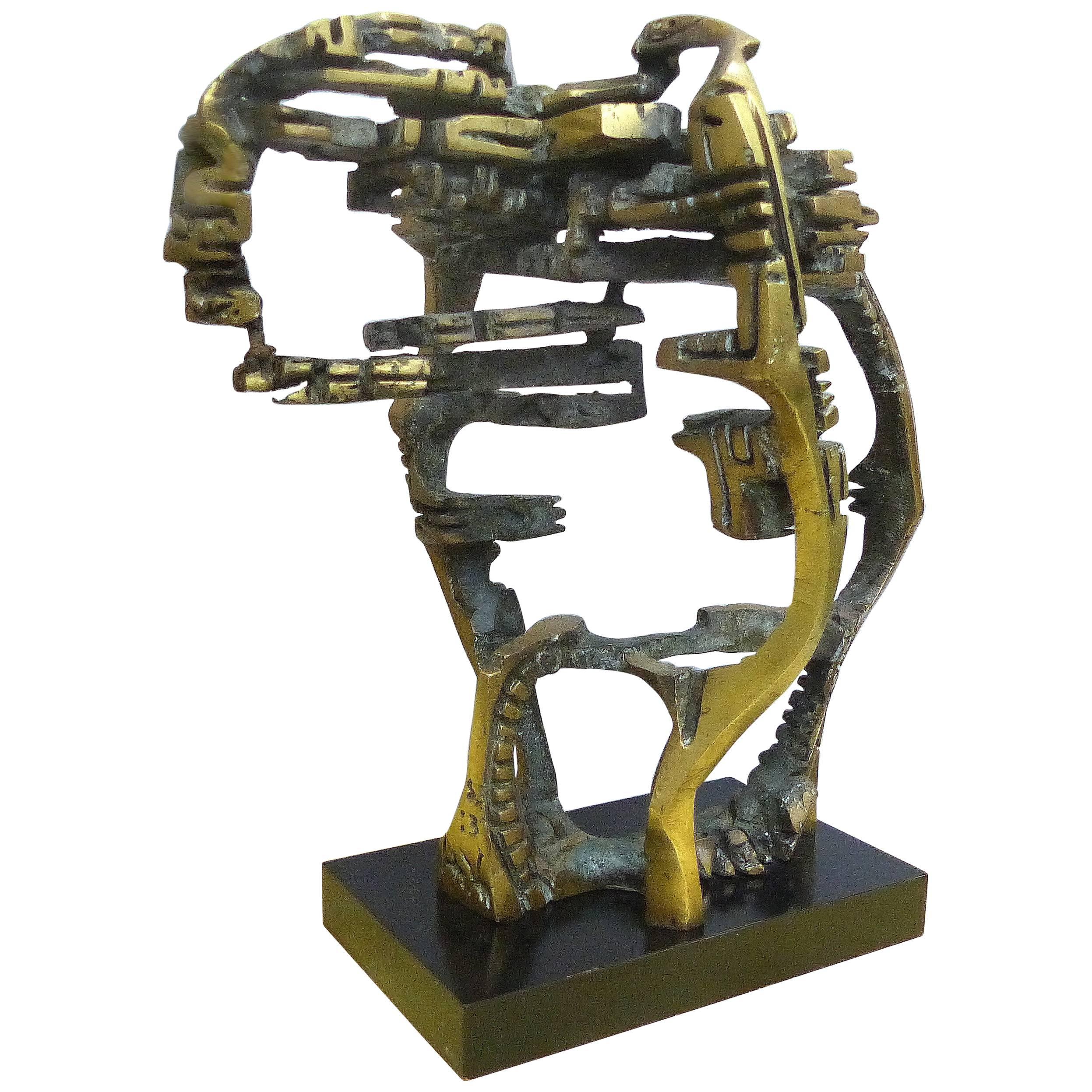 Large and Important Bronze Sculpture "Cabeca Espacial" by Hugo Rodrigues