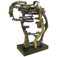 Large and Important Bronze Sculpture "Cabeca Espacial" by Hugo Rodrigues 7