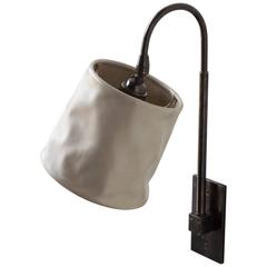 Adam Otlewski Series 01 Large Sconce in Dark Patinated Brass and Leather 7