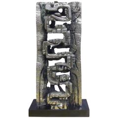 Silvered Bronze Sculpture by Hugo Rodrigues ‘Brazil’ 10
