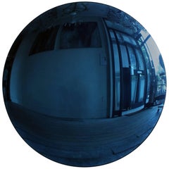 Large Blue Convex Mirror