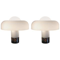 Pair of Brumbury Lamps by Luigi Massoni for Harvey Guzzini, Italy, circa 1970 4