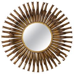 20th century Sun Mirror, Hollywood Regency William Yeoward Style 