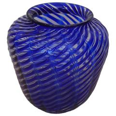 Barovier Vase, Italian Murano Blown Glass 9