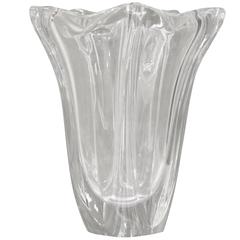 20th Century Daum Signed Glass Vase Art Nouveau