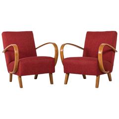 Armchairs by Jindrich Halabala 11