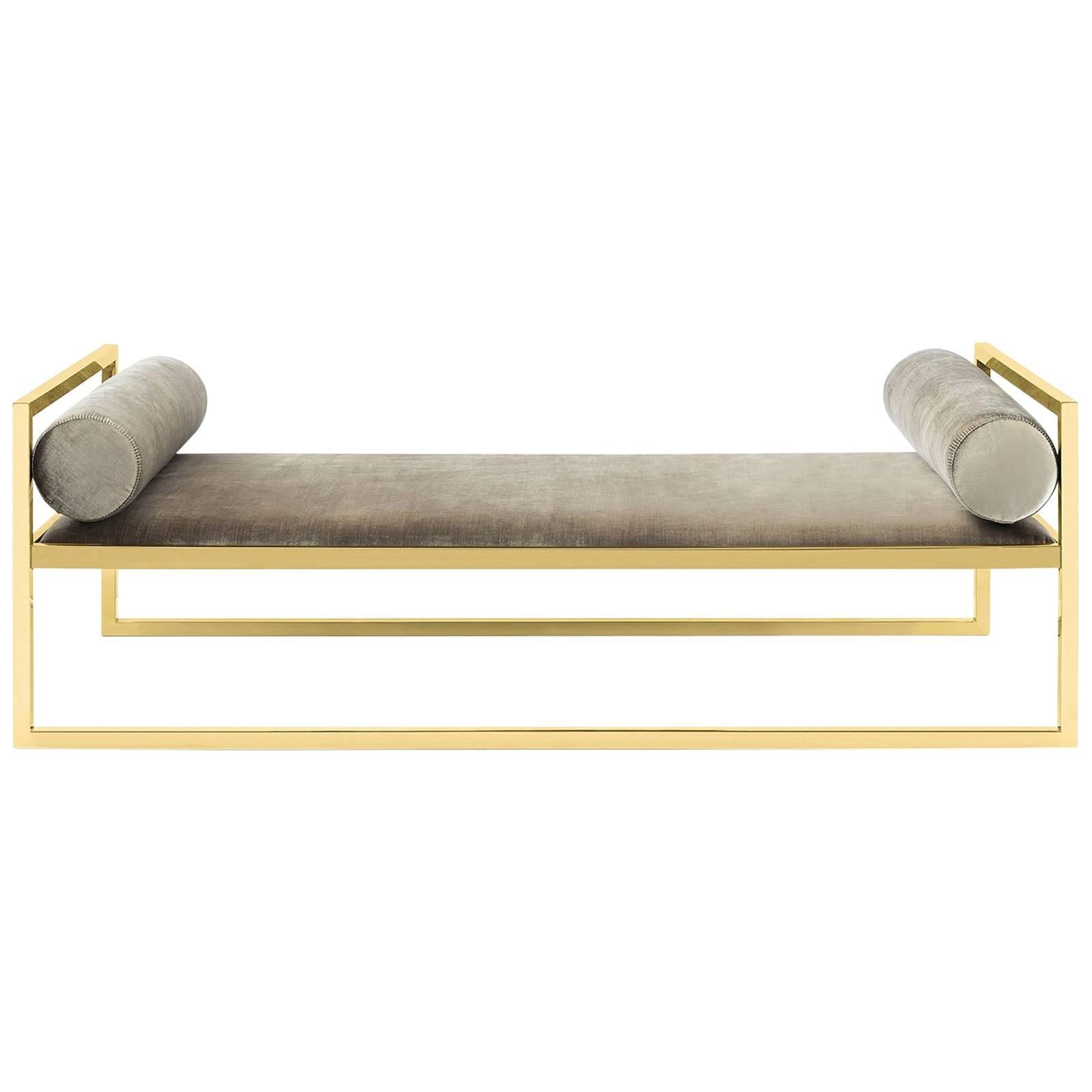 Grand Avenue Daybed in Gold Finish