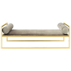 Grand Avenue Daybed in Gold Finish