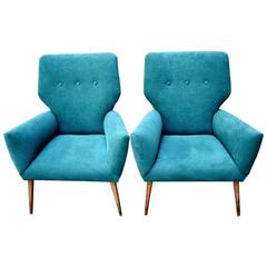Pair of 1950s Italian Armchairs 11