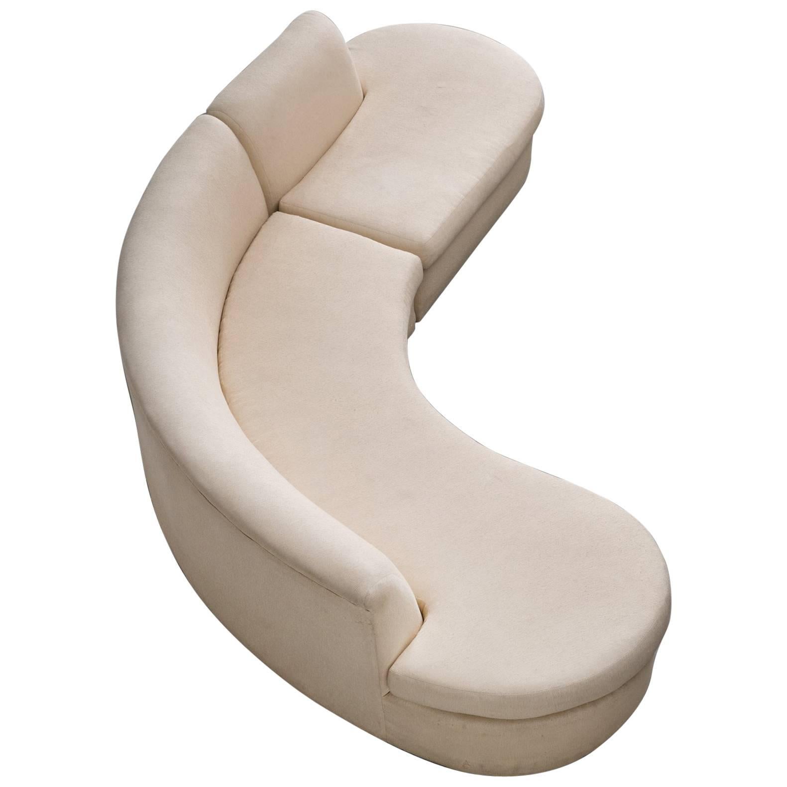 Large Curved Sofa, 1970s