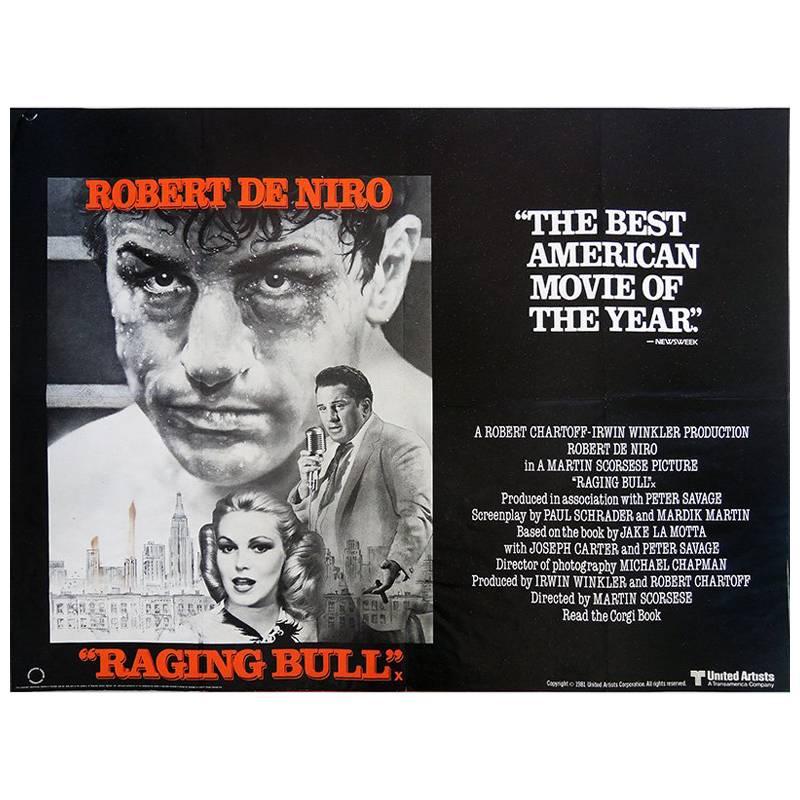 "Raging Bull" Film Poster, 1980 For Sale