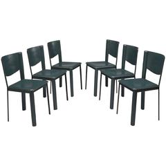 Six Dining Chairs by Grazzi and Bianchi for Enrico Pellizzoni, Italy, 1988 10