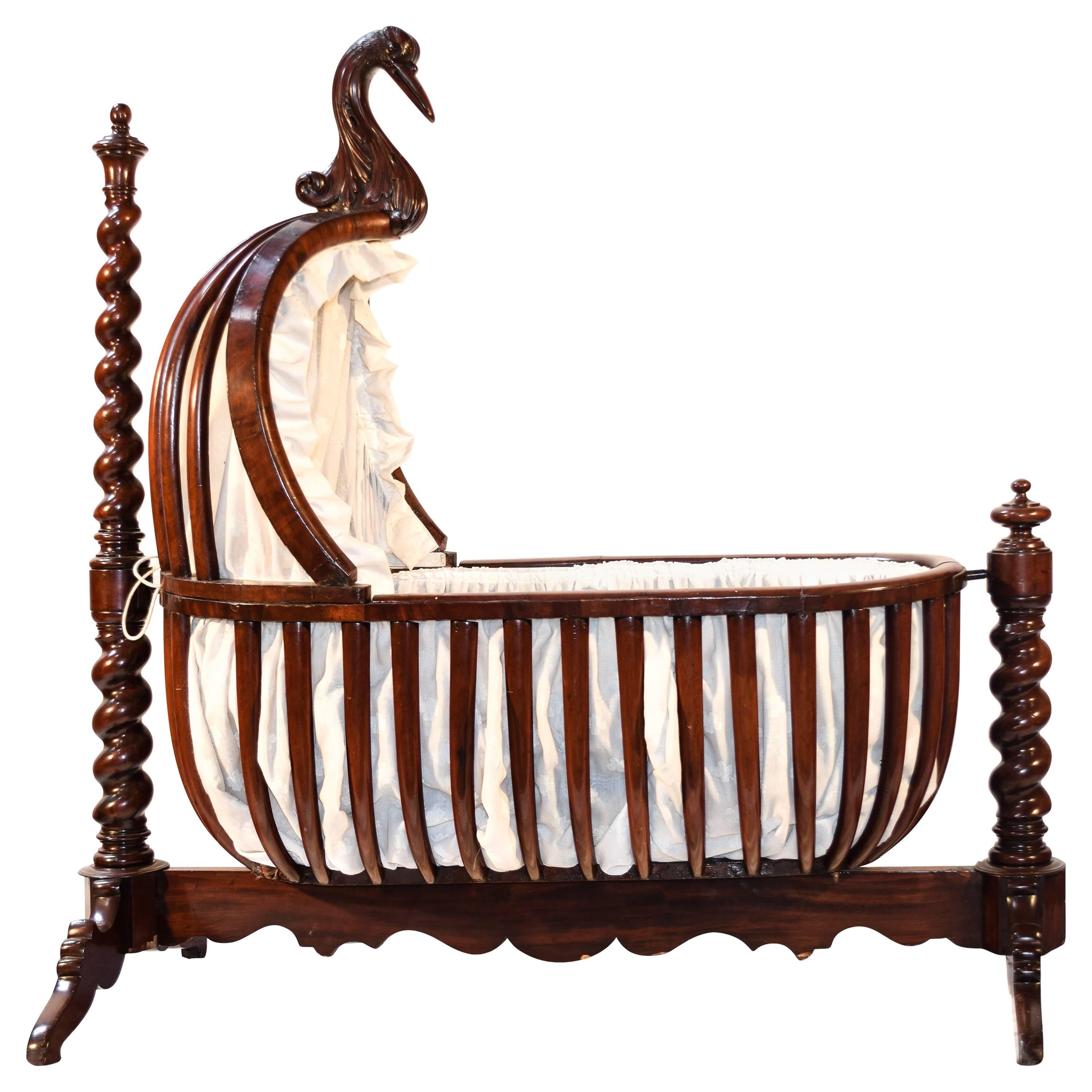 French Early 19th Century Rocking Cradle For Sale