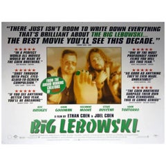 Vintage "The Big Lebowski" Film Poster, 1998