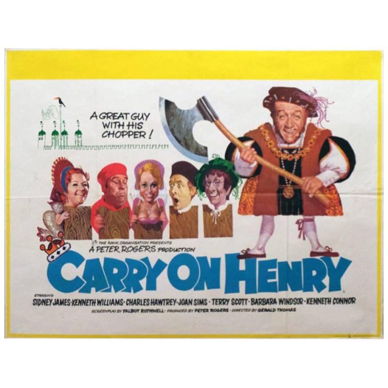 "Carry On Henry VIII" Film Poster, 1971 For Sale