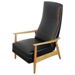 Early Milo Baughman Highback Recliner for James Inc