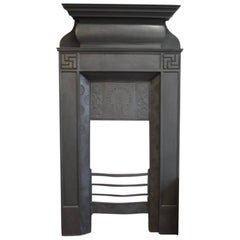 Antique Thomas Elsley, an Aesthetic Movement Cast Iron Fireplace