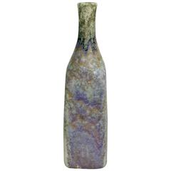 Vintage Large Fantoni Bottle Vase Purple Hues