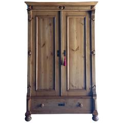 French Pine Double Door Wardrobe Armoire French Pine Double Door Wardrobe Armoire
