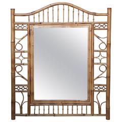 Mid-Century Bamboo Mirror 12